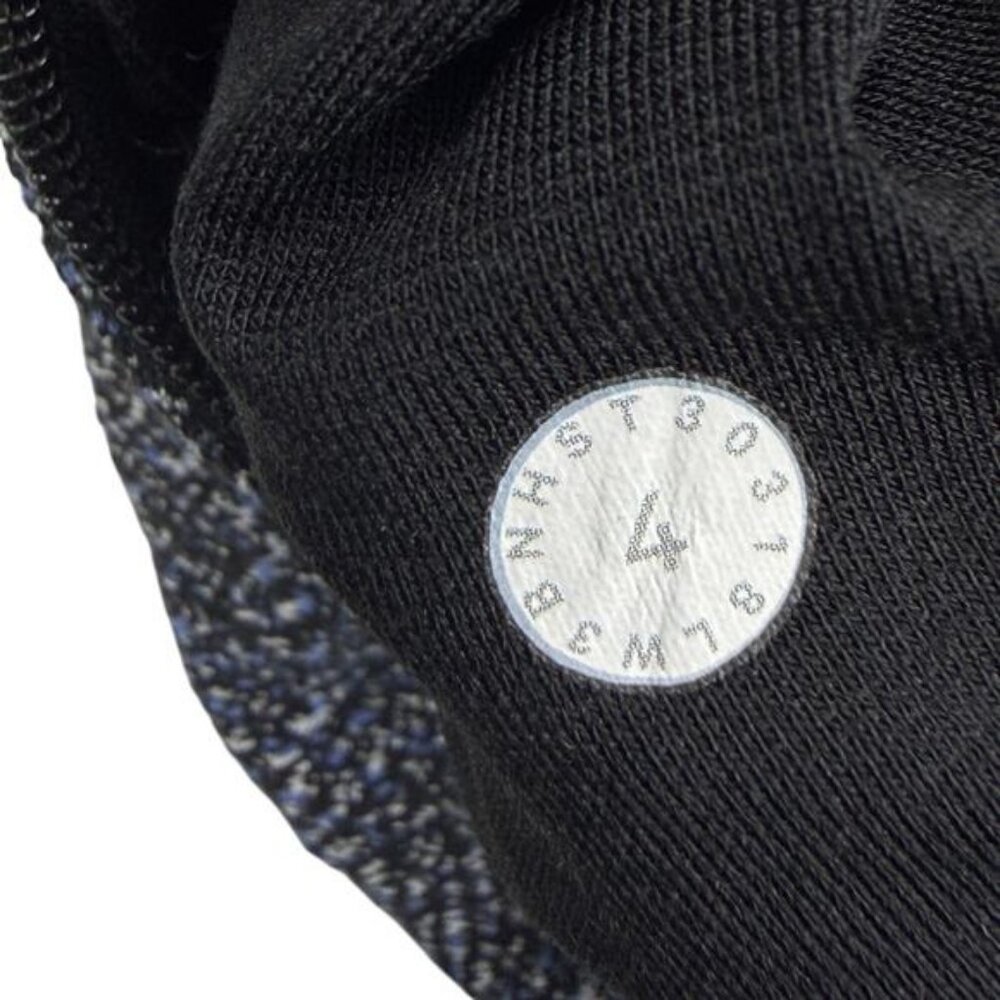 Lululemon Cypress Kiss Long Sleeve Fusion Jacquard Black Violet Viola Size 4 - Picture 5 of 5